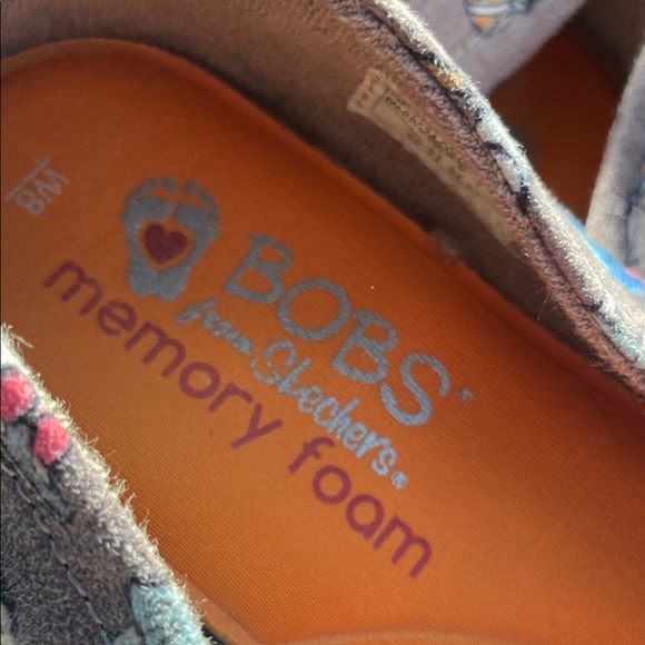 BOBS from Skechers Gray Printed flat memory foam shoes with doggie 🐶 design - Picture 5 of 8